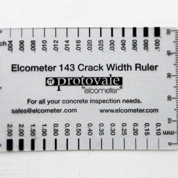 Линейка для расчета ширины трещин в бетоне Elcometer 143