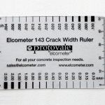 Линейка для расчета ширины трещин в бетоне Elcometer 143