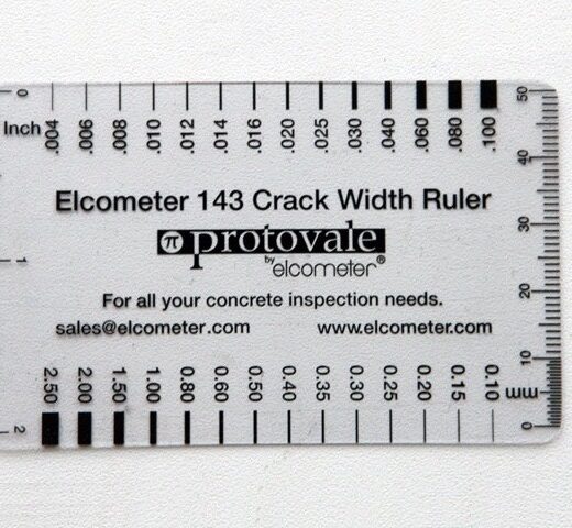 Линейка для расчета ширины трещин в бетоне Elcometer 143