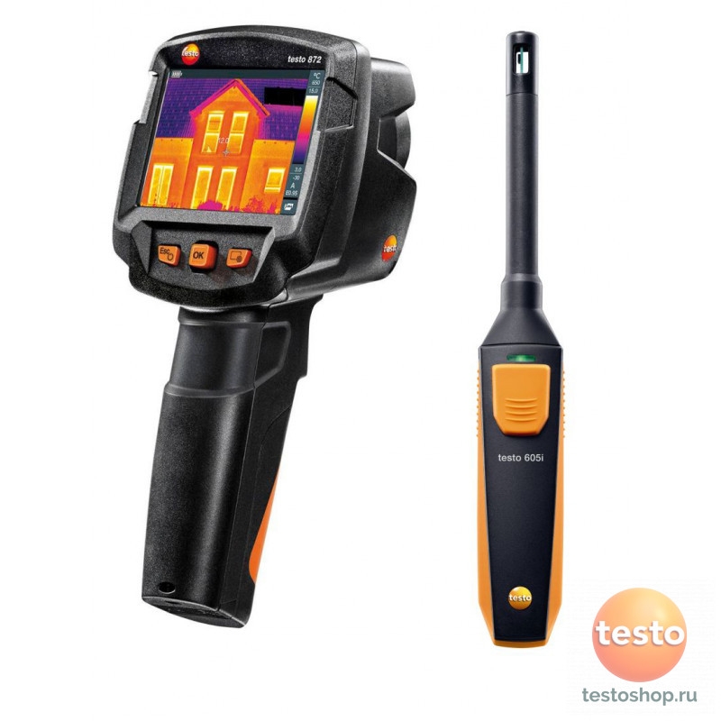 1644301377.1582 Комплект тепловизора Testo 872 и смарт-зонда термогигрометра Testo 605i — изображение 1