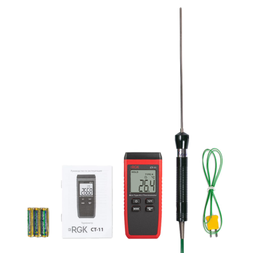 Термометр RGK CT-11 с погружным зондом температуры TR-10W