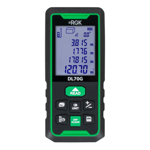 Лазерный дальномер RGK DL70G – зеленый луч