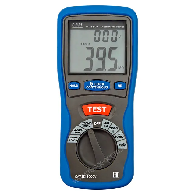 1731659797.5479 Мегаомметр CEM DT-5500 — изображение 1