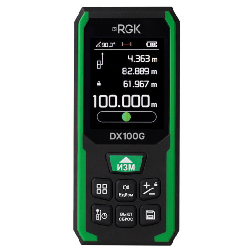 Лазерный дальномер RGK DX100G с поверкой